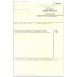 Certificate of Origin